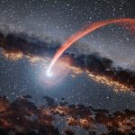 تصویر روز ناسا: سیاهچاله یک ستاره درحال گذر را نابود می‌کند