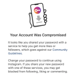 Your Account Was Compromised در حساب اینستاگرام یعنی چه؟
