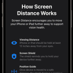 نحوه استفاده از Screen Distance در iOS 17 و 18